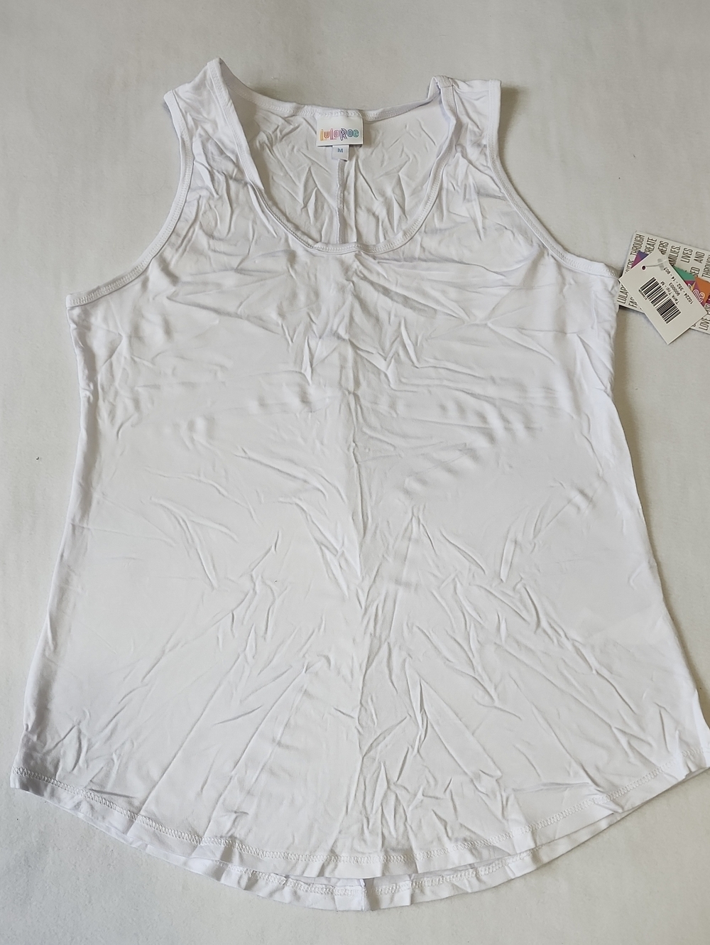 LuLaRoe White Scoop Tank Top